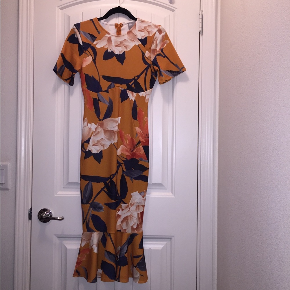 ASOS T-shirt floral midi dress